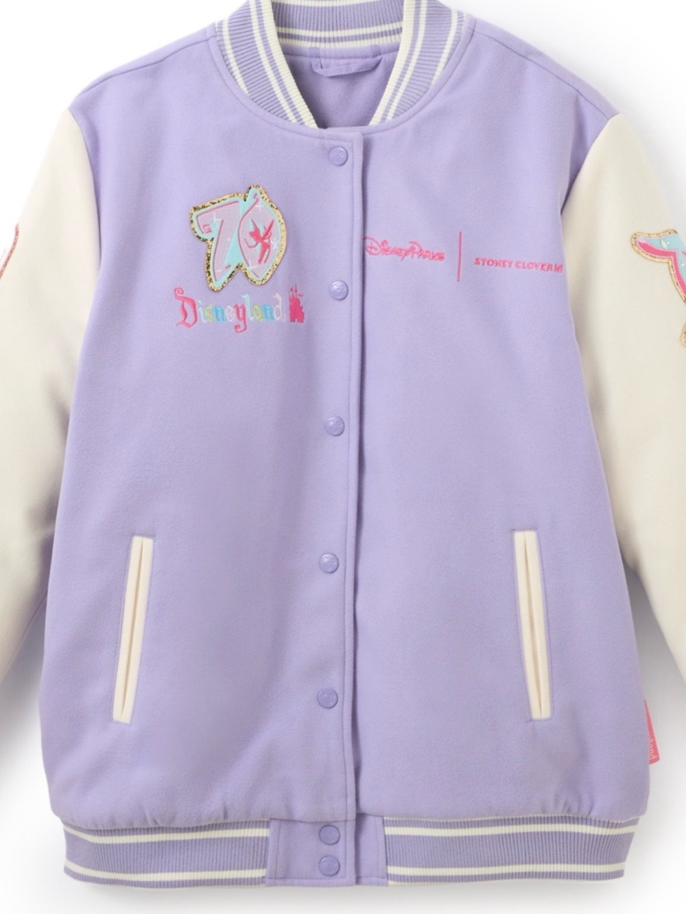 Disney x Stoney Clover Lane Tinker Bell Disneyland 70th Varsity Jacket M NWT - Picture 6 of 6
